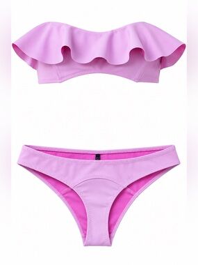 LISA MARIE FERNANDEZ Natalie Bikini Bonded Bandeau Top & Bottoms